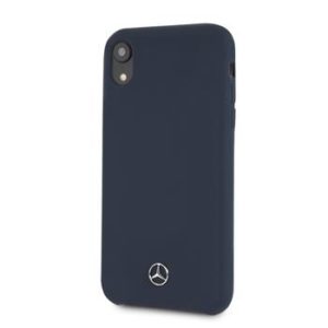 Mercedes MEHCI61SILNA  Silicon/Fiber Lining  iPhone XR Navy Blue