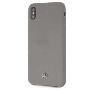 Mercedes Silicone Kryt iPhone XS Max Lining Grey