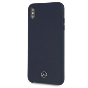 Mercedes Silicone Kryt iPhone XS Max Lining Navy Blue