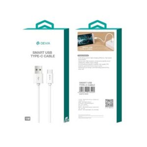 Devia cable Smart USB/USB-C 1m 2,1A White