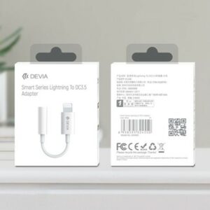Devia adapter Smart jack 3,5mm – Lightning White