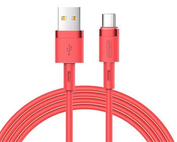 Joyroom S-1224N2 Silicone USB-C Data Cable 1.2m Red