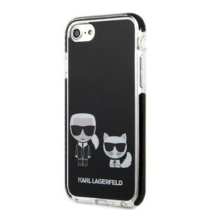 Karl Lagerfeld TPE Karl and Choupette Kryt pro iPhone 7/8/SE2020/SE2022 Black