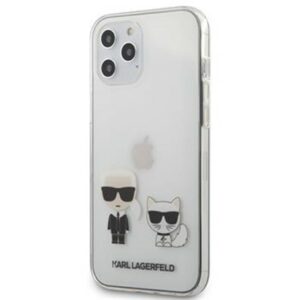 Karl Lagerfeld PC/TPU Karl & Choupette Kryt pro iPhone 12 Pro Max 6.7 Transparent